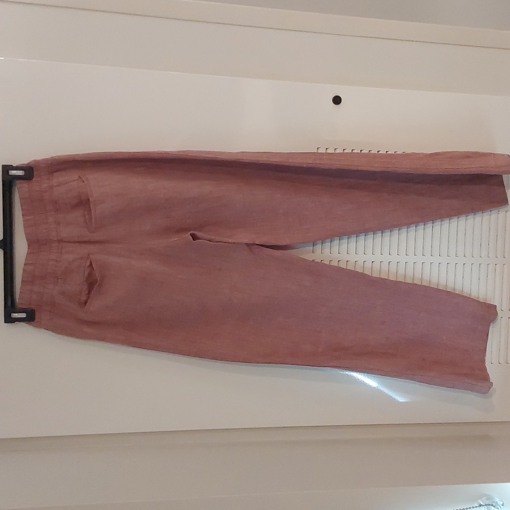 Athleta Cabo Linen Wide Leg Pants Womens Size 2P - Picture 4 of 9